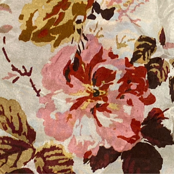 NWT Sea New York Esme Cream Floral Print Flutter Sleeve Silk Top - Sz XS - Picture 5 of 8